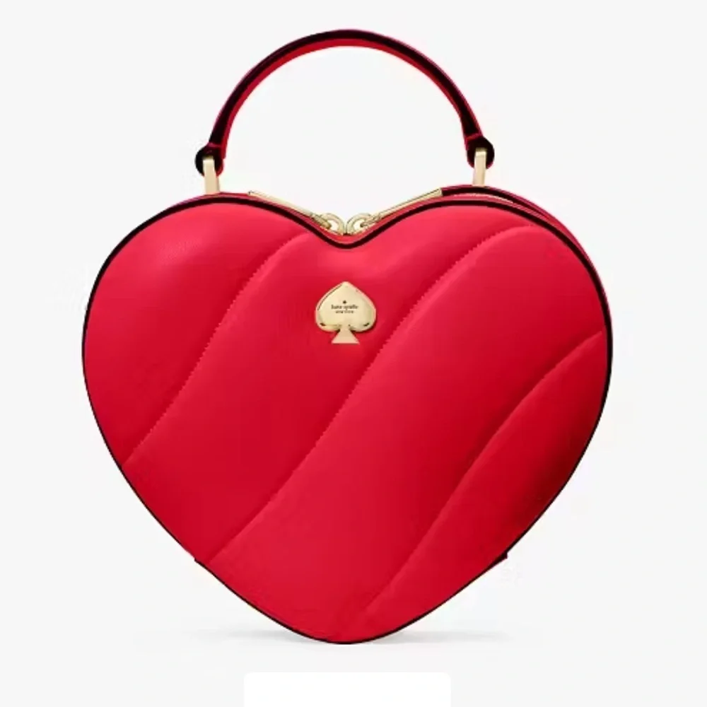 NEW WITH TAG KATE‎ SPADE LOVE SHACK RED QUILTED CROSS BODY